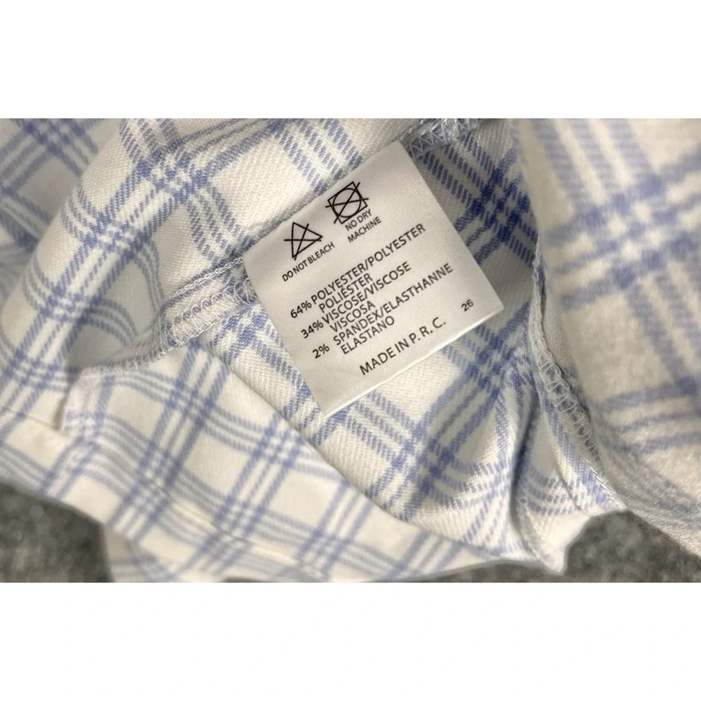 Brandy Melville Blue Plaid Mini Skirt Size Small SEE MEASUREMENTS